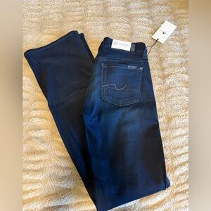7 For All Mankind Deep Indigo Straight Leg Jeans